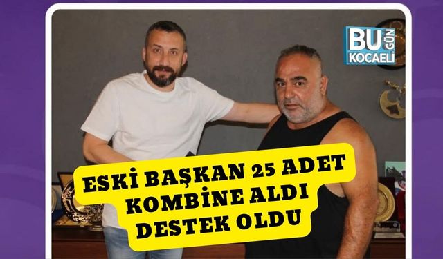 Eski Başkan 25 Adet Kombine Aldı Destek Oldu