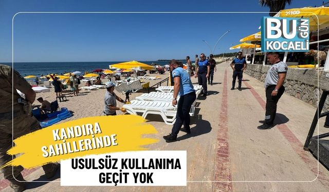 Kandıra Sahillerinde Usulsüz Kullanıma Geçit Yok