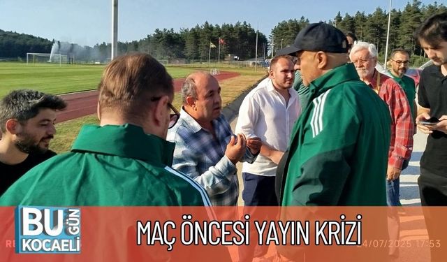 Maç Öncesi Yayın Krizi