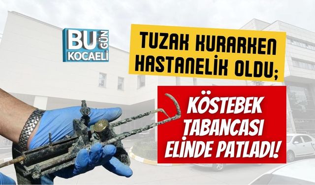 Tuzak Kurarken Hastanelik Oldu; Köstebek Tabancası Elinde Patladı!