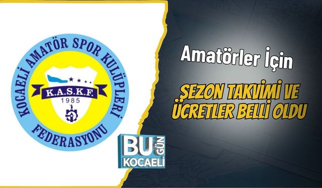Amatörler İçin Sezon Takvimi ve Ücretler Belli Oldu