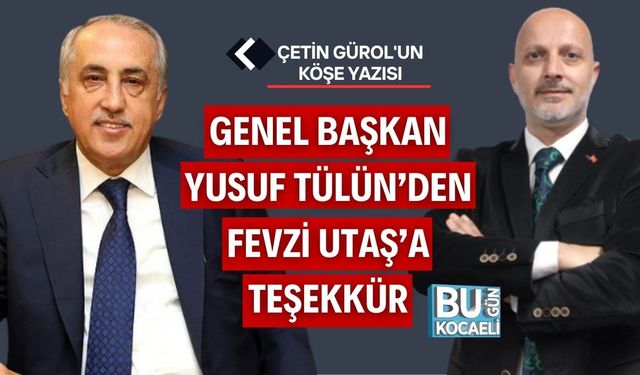 Çetin Gürol’un Köşe Yazısı
