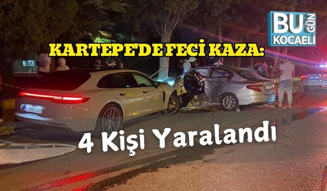 Kartepe'de Feci Kaza: 4 Kişi Yaralandı