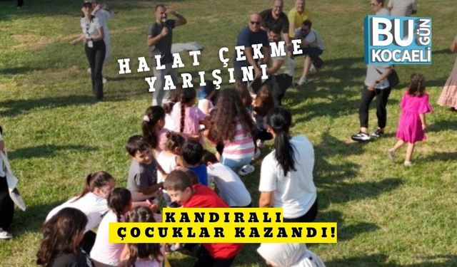 Halat Çekme Yarışını Kandıralı Çocuklar Kazandı!