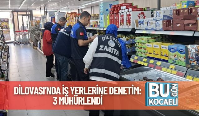 Dilovası’nda İş Yerlerine Denetim: 3 Mühürlendi