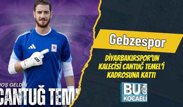 Gebzespor, Diyarbakırspor’un Kalecisi Cantuğ Temel’i Kadrosuna Kattı