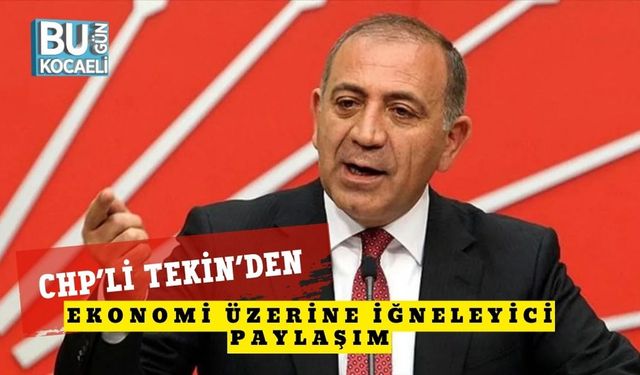 CHP’li Tekin’den Ekonomi Üzerine İğneleyici Paylaşım