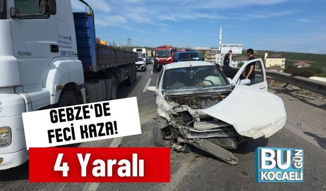Gebze’de Feci Kaza! 4 Yaralı