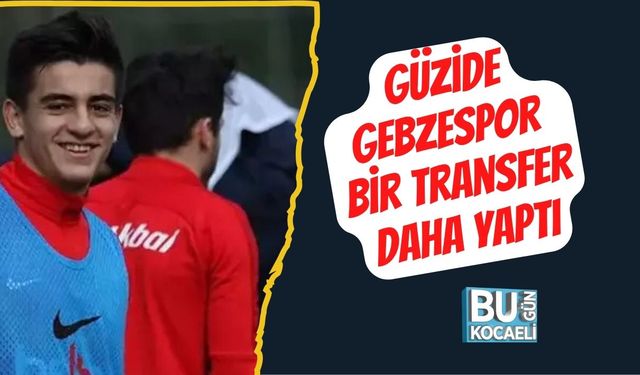 Güzide Gebzespor Bir Transfer Daha Yaptı