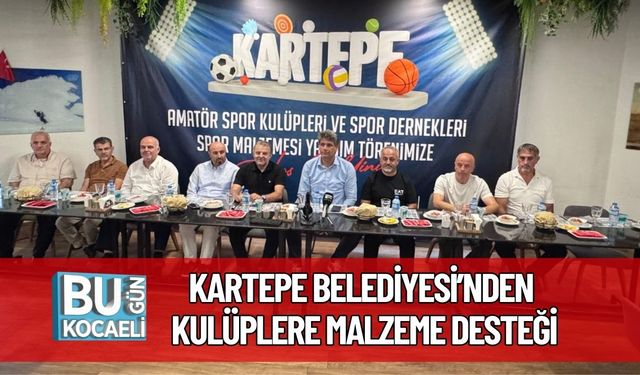Kartepe Belediyesi’nden Kulüplere Malzeme Desteği