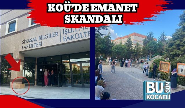 KOÜ’de Emanet Skandalı