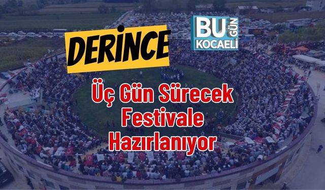 Derince Üç Gün Sürecek Festivale Hazırlanıyor