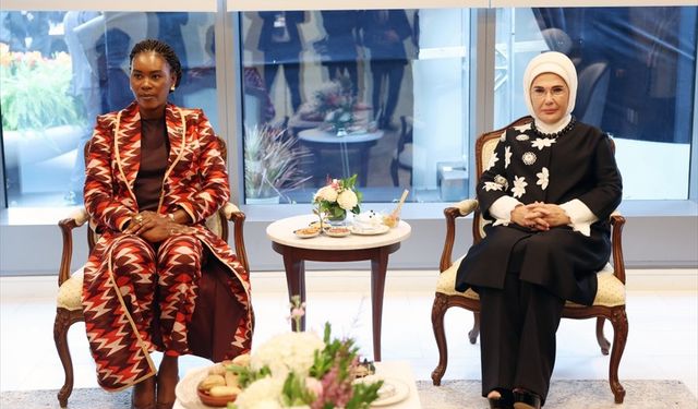 Emine Erdoğan, Gabon Cumhurbaşkanının Eşi Nguema İle Görüştü
