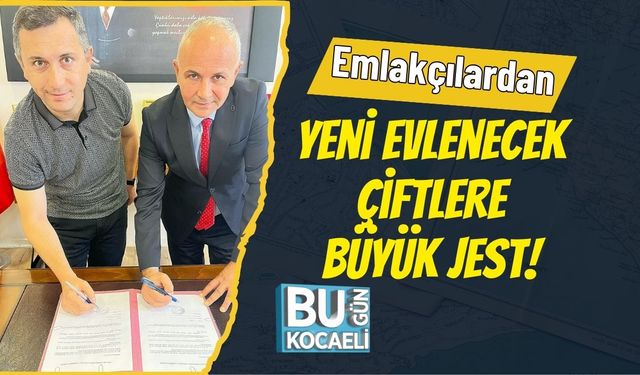 Emlakçılardan Yeni Evlenecek Çiftlere Büyük Jest!
