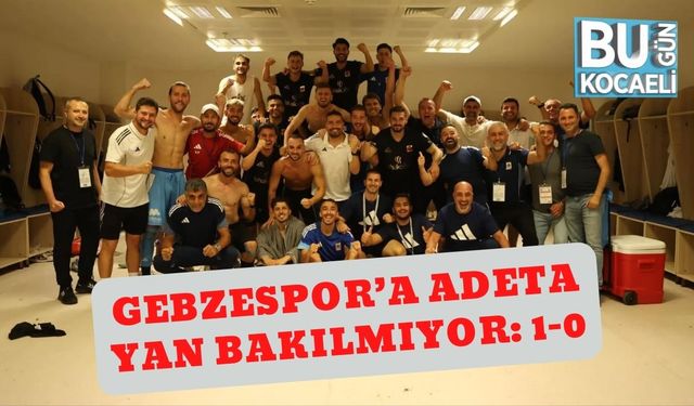 Gebzespor’a Adeta Yan Bakılmıyor: 1-0