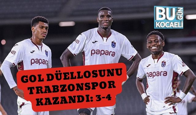 Gol Düellosunu Trabzonspor Kazandı: 3-4