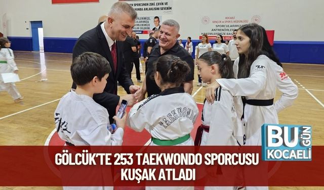 Gölcük’te 253 Taekwondo Sporcusu Kuşak Atladı
