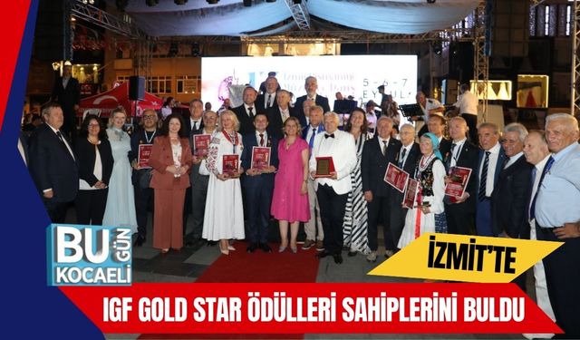 İzmit’te IGF Gold Star Ödülleri Sahiplerini Buldu