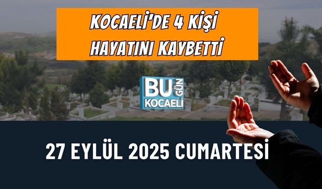 Kocaeli’de 4 Kişi Hayatını Kaybetti