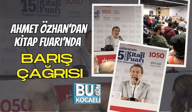 Ahmet Özhan’dan Kitap Fuarı’nda Barış Çağrısı