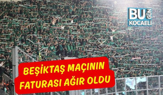 Beşiktaş Maçının Faturası Ağır Oldu