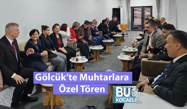 Gölcük’te Muhtarlara Özel Tören