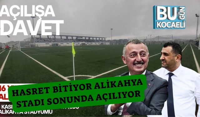 Hasret Bitiyor Alikahya Stadı Sonunda Açılıyor