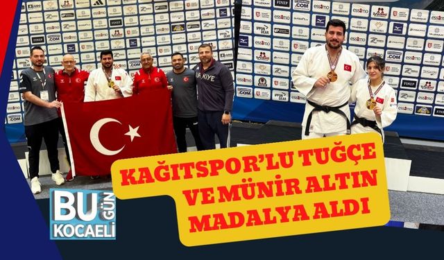 Kağıtspor’lu Tuğçe Ve Münir Altın Madalya Aldı