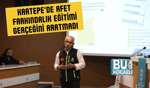 Kartepe’de Afet Farkındalık Eğitimi Gerçeğini Aratmadı