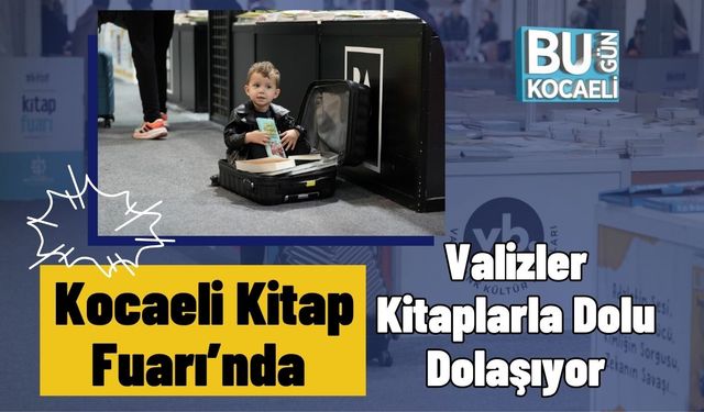 Kocaeli Kitap Fuarı’nda Valizler Kitaplarla Dolu Dolaşıyor