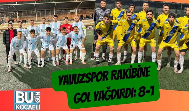 Yavuzspor Rakibine Gol Yağdırdı: 8-1
