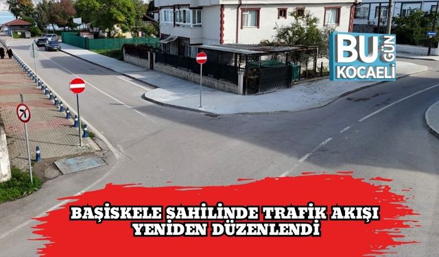Başiskele Sahilinde Trafik Akışı Yeniden Düzenlendi