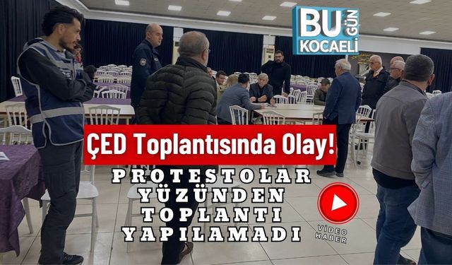 ÇED Toplantısında Olay! Protestolar Yüzünden Toplantı Yapılamadı