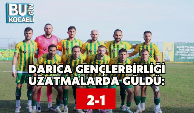 Darıca Gençlerbirliği Uzatmalarda Güldü: 2-1