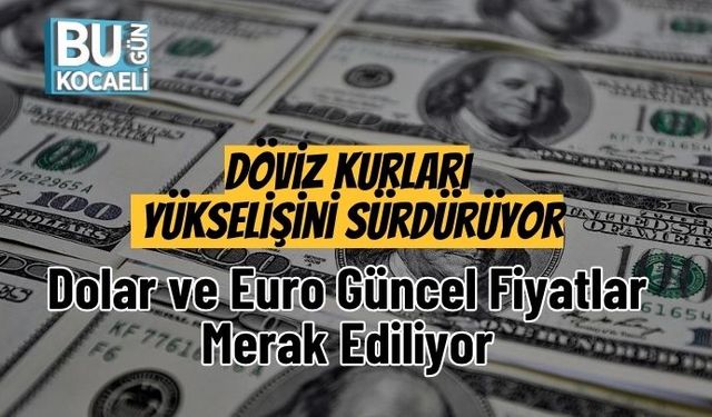 Döviz Kurları Yükselişini Sürdürüyor: Dolar ve Euro Güncel Fiyatlar Merak Ediliyor