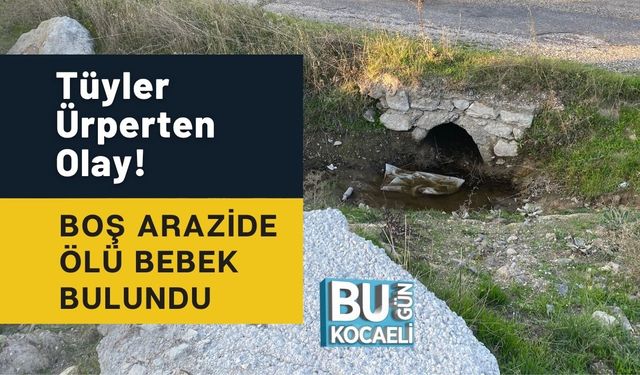 Tüyler Ürperten Olay! Boş Arazide Ölü Bebek Bulundu