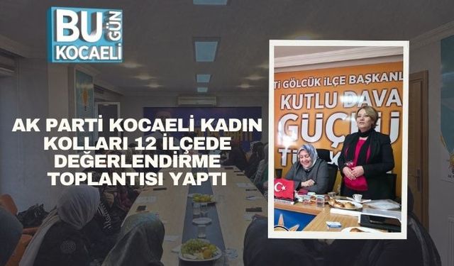 AK Parti Kocaeli Kadın Kolları 12 İlçede Değerlendirme Toplantısı Yaptı