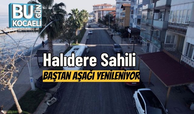 Halıdere Sahili Baştan Aşağı Yenileniyor