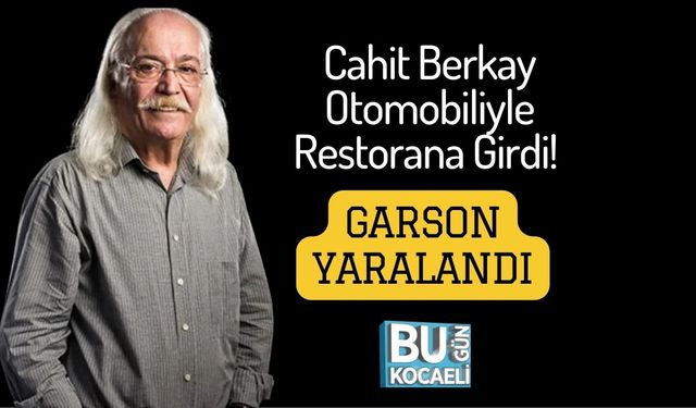 Cahit Berkay Otomobiliyle Restorana Girdi! Garson Yaralandı