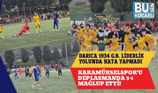 Darıca 1934 G.B. Liderlik Yolunda Hata Yapmadı: Karamürselspor'u Deplasmanda 3-1 Mağlup Etti!