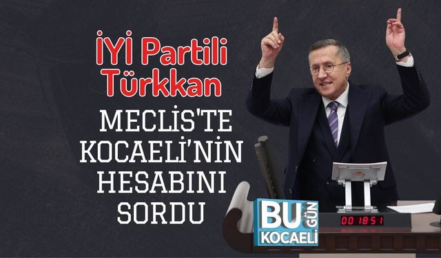 İYİ Partili Türkkan Meclis'te Kocaeli’nin Hesabını Sordu