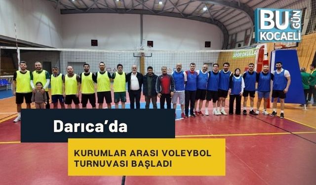Darıca’da Kurumlar Arası Voleybol Turnuvası Başladı