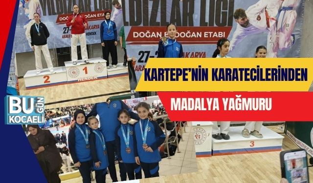 Kartepe’nin Karatecilerinden Madalya Yağmuru