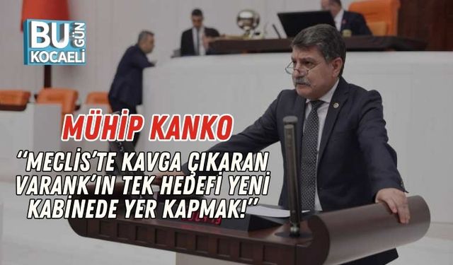 Mühip Kanko: “Meclis’te Kavga Çıkaran Varank’ın Tek Hedefi Yeni Kabinede Yer Kapmak!”