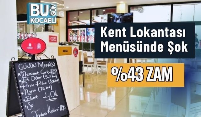 Kent Lokantası Menüsünde% 43 ZAM