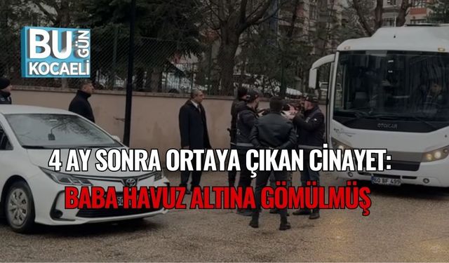 4 Ay Sonra Ortaya Çıkan Cinayet: Baba Havuz Altına Gömülmüş