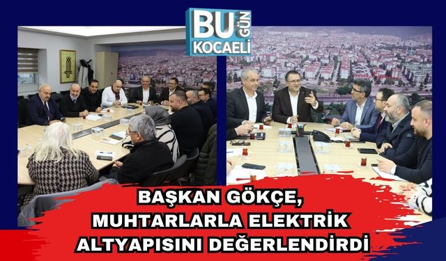 Başkan Gökçe, Muhtarlarla Elektrik Altyapısını Değerlendirdi