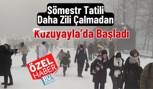 Sömestr Tatili Daha Zili Çalmadan Kuzuyayla’da Başladı