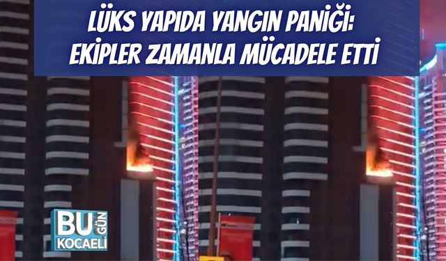 Lüks Yapıda Yangın Paniği: Ekipler Zamanla Mücadele Etti