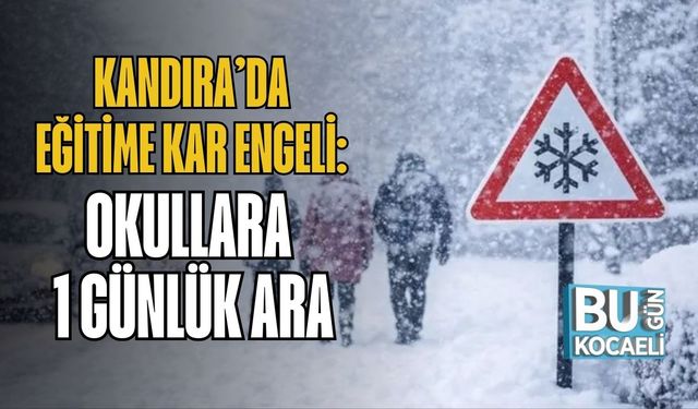 Kandıra’da Eğitime Kar Engeli: Okullara 1 Günlük Ara